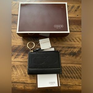 COACH vintage monogrammed Hamilton signature mini wallet/card holder